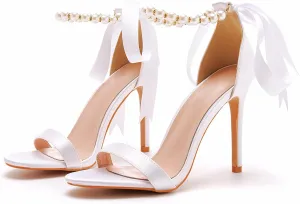 Women's High Heels for Women Dressy Stiletto Heels Open Toe Heels Ankle Strap Heeled Sandals for Women on Wedding Party