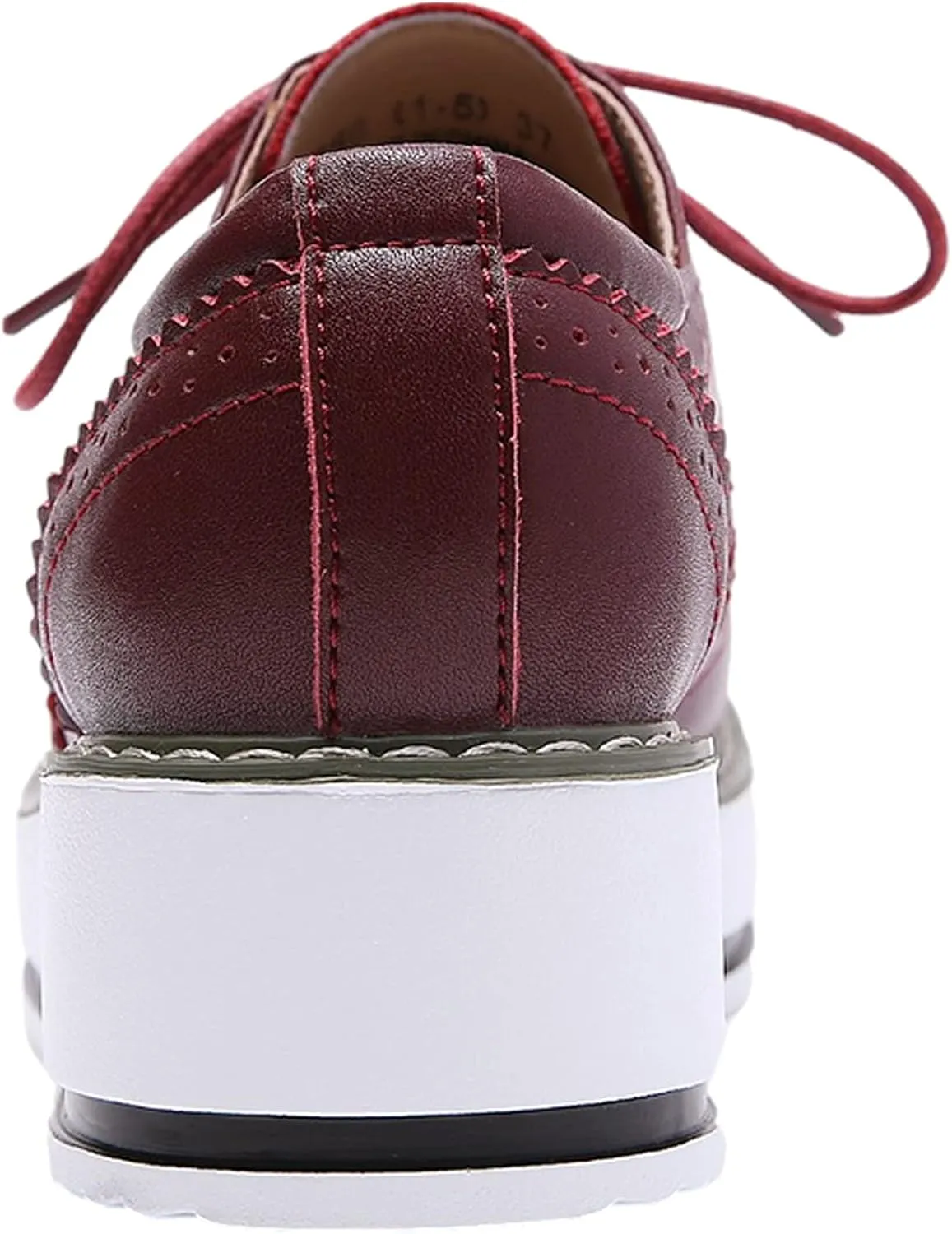 Women's Lace-Up Brogues Platform Creepers Casual Trainers Shoes