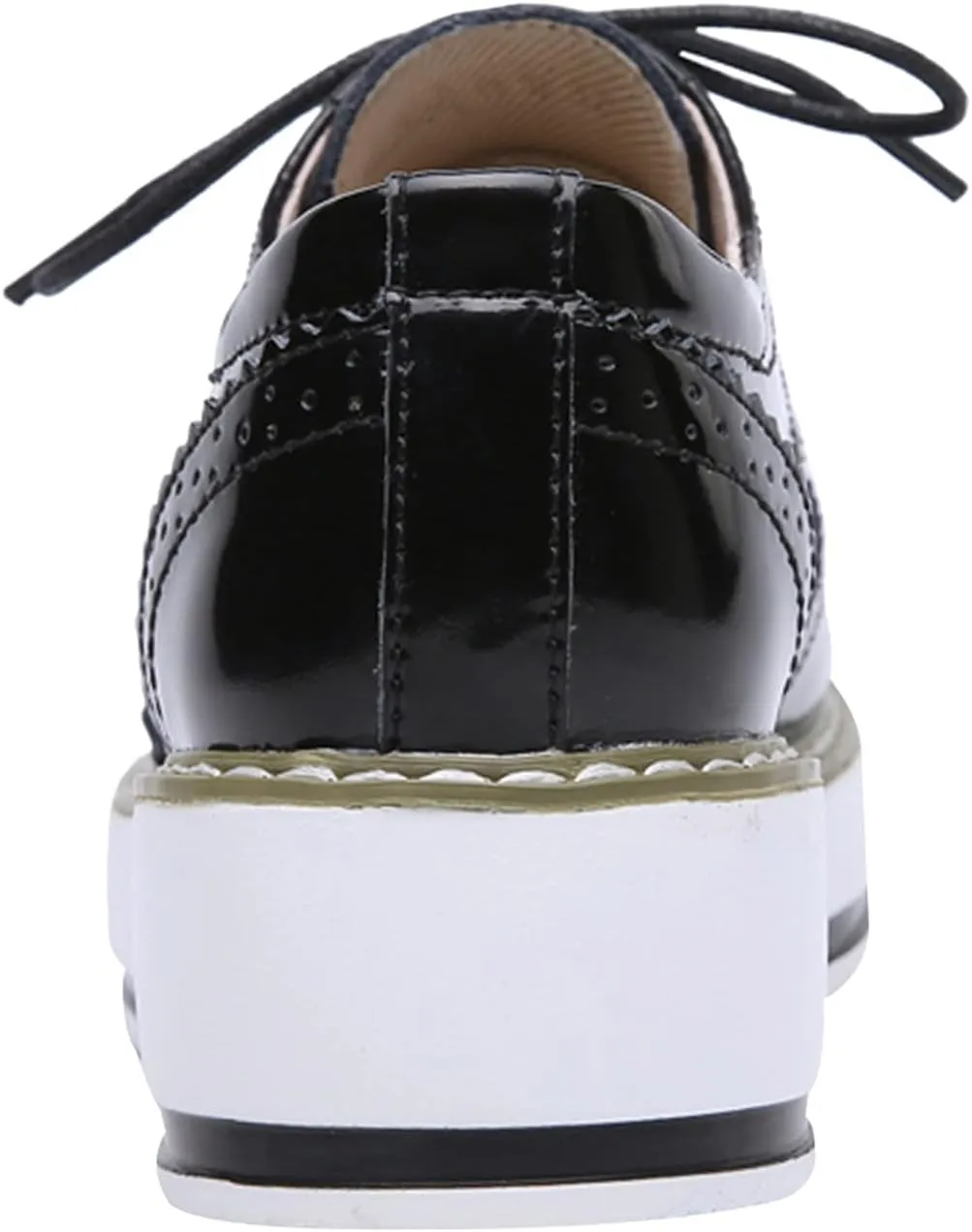 Women's Lace-Up Brogues Platform Creepers Casual Trainers Shoes