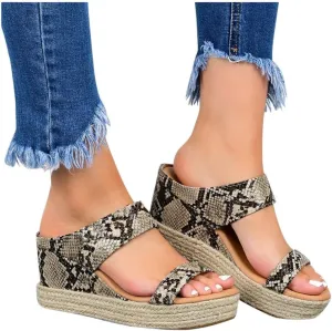Yanzhenglip Platform Sandals Women, Womens Sandals Wedges Summer Casual High Heels Open Toe Espadrilles, Women'S Sandals With Arch Support